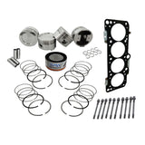 Forged piston and rings set 82,5mm VW 2.0L 16V ABF + Decompression Head Gasket Spacer - 1.5mm + 136mm head stud set