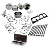 Forged piston and rings set 83.5mm VW 2.0L 16V ABF + VW 159mm x 20mm High Performance Steel Basic Connecting Rod set 3/8" bolt (1000hp) + Decompression Head Gasket Spacer - 1.5mm + Head stud set + Rod Bearings