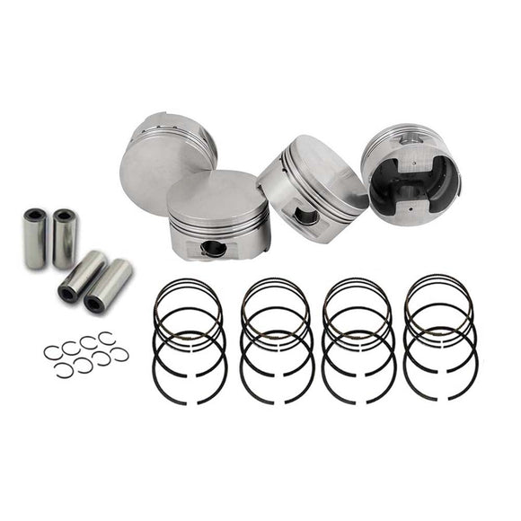 Forged flat top piston and rings set 83.5mm VW 2.0L 8V + Application solid tappets performance camshaft