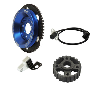 VW MKI II Rabbit , Audi 80, scirocco  8v underdrive crank trigger adapter kit - Blue + VW 8V super light crank timing gear