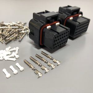 MoTeC ECU Connector Plug Clip Kit, M800, M600, M400, M84, 26-Pin + 34-Pin