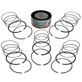 Forged flat top piston and rings set 83.5mm Fiat/Lancia inline 5cyl 20V