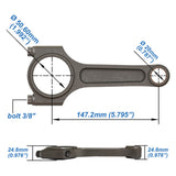 VW 147mm x 20mm Super A connecting rod set 3/8" bolt (1000hp)