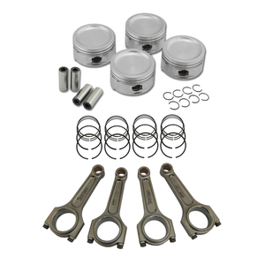 Forged piston and rings set 81,5mm VW 1.8L 8V + VW 144MM X 20MM SUPER A CONNECTING ROD SET 3/8" BOLT (1000HP)