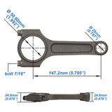 VW 147mm x 20mm Super A connecting rod set 7/16" bolt (1200hp) + KING ENGINE BEARINGS CR4104XP