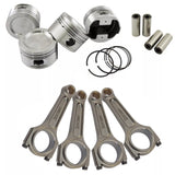 FORGED PISTON SET 83.75MM 1.8L 8V VW 1.8 8V + VW 144MM X 20MM SUPER A CONNECTING ROD SET 3/8" BOLT (1000HP)