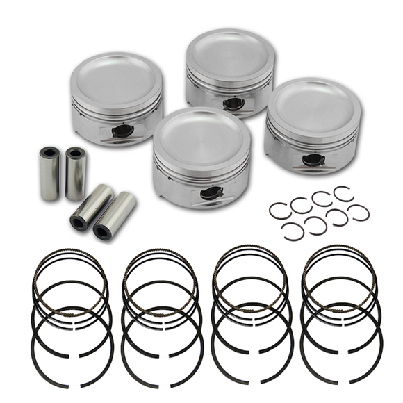 Forged piston and rings set 83mm VW 1.8L 8V + VW 144MM X 20MM SUPER A CONNECTING ROD SET 3/8