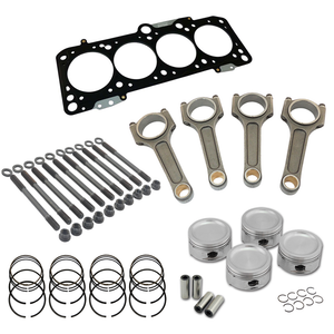 Forged piston and Connecting rod kit + 118mm head stud + MLS decompression Head Gasket 1.5mm for VW 1.8 8V (83,5mm) 1100hp