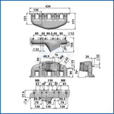 VW VR6 12v Turbo manifold T3/T4 + OBDI Short Runner Induction Intake Manifold + 0.141" 3.60mm Decompression MLS Head Gasket