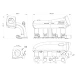 INTAKE MANIFOLD CHEVY CHEVETTE / PONTIAC T1000 / ACADIAN 1.4 / 1.6L TOWARD FRONT THROTTLE