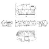 2.0L TSI / FSI T3 Twin Scroll Turbo Exhaust Manifold Transverse Engines + Aluminum intake manifold - NEW VERSION!