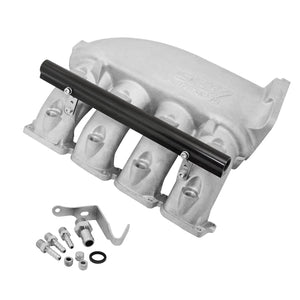 Cast Aluminum Intake Manifold for transverse VW/AUDI 1.8T with 4 injectors Fuel Rail Kit (right side OEM throttle)