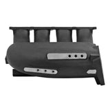 Cast Aluminum Intake Manifold for transverse VW/AUDI 1.8T with 8 injectors Fuel Rail Kit (right side OEM throttle) - Black