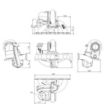 VW MKIV GTI T3 Twin Scroll Top Mount Turbo Manifold - TMA16 EVOLUTION