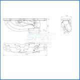 Chevy Tracker / Suzuki 2.0L J20A T3 Turbo Exhaust Manifold