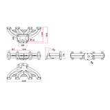 VW Golf / Passat ABA 8v / 1.9L TDI turbo manifold - T3 Flange