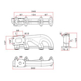 VW Fox / Dasher / Audi 80 1.6 / 1.8 & 2.0 8V T3 turbo manifold