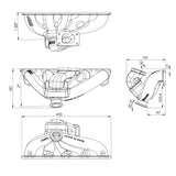 PRE SALE - VW Jetta / Golf MK4 2.5L 5 cylinder 20V 07K T3 top mount turbo manifold wastegate V-Band