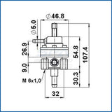 BMW E30-E28-E23 / Porsche 924-944 / Volvo in rail fuel pressure regulator FPR